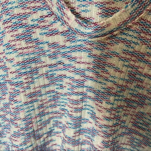 CodeXMode Space Dye Sweater Rainbow Pastel Aztec Ribbed Marled XS NWT - Picture 4 of 5